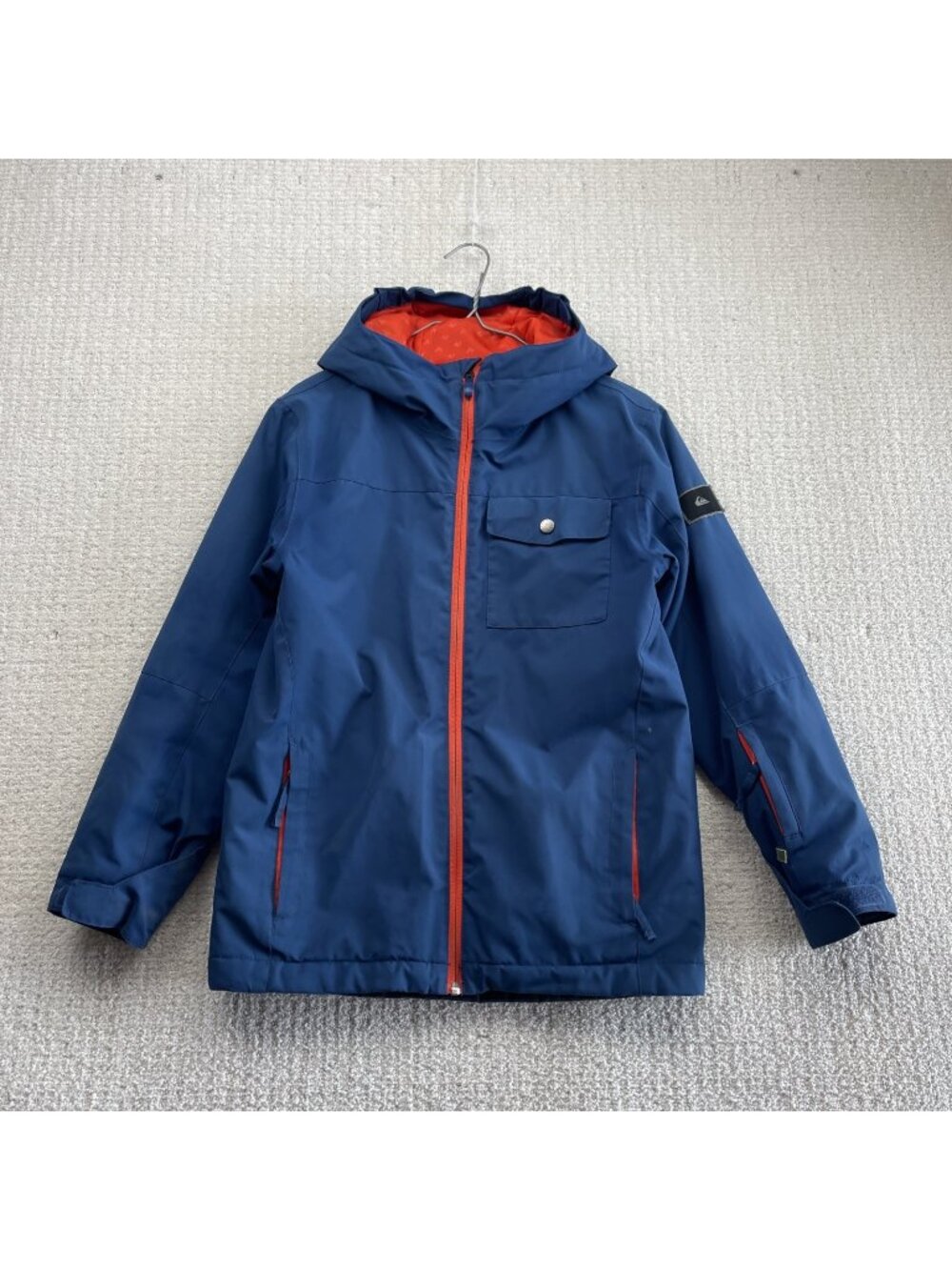 Quiksilver Jacket Youth Boys 12 / L Dry Flight Tech 10K Snowboard Ski Hood Snow